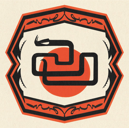 Byzantine Psychedelic | Devious Eel: Traditionally Baked Ceramic Turkish Tile